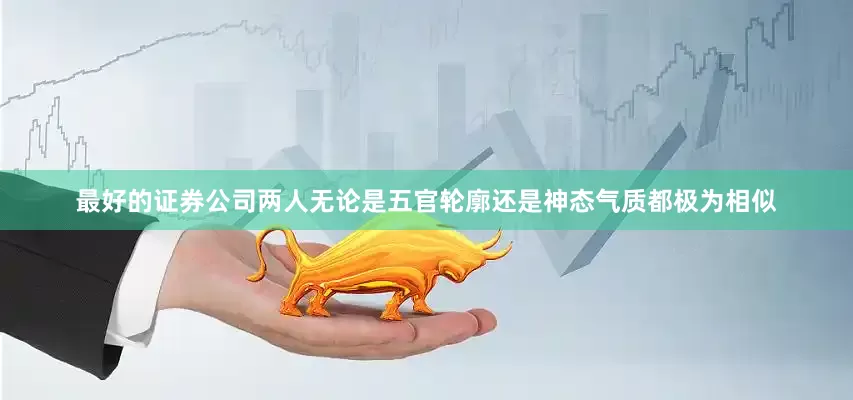 最好的证券公司两人无论是五官轮廓还是神态气质都极为相似